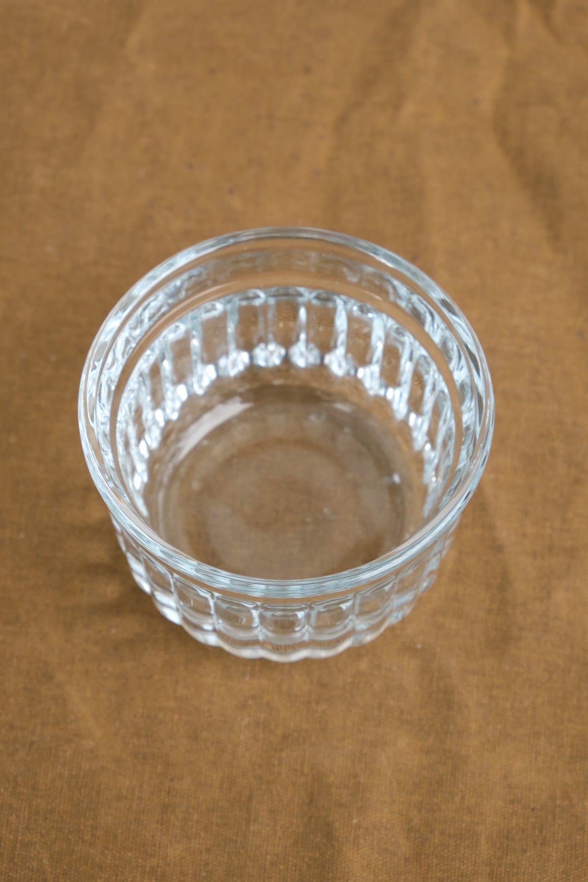 Delice Glass Cup with lightly fluted sides 