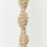 MQuan Art Ceramics Large Wide Thrown Bell in Twist White / 6.5" Dia X 7.75" H