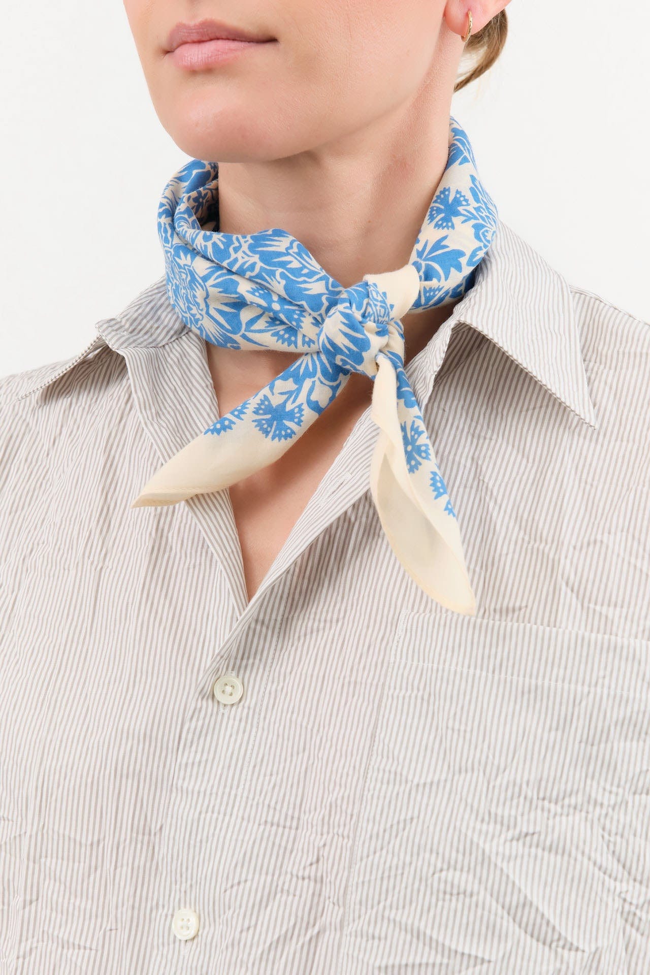 Last Chance Textiles Accessories Scarves Cotton Blossom Bandana Coastal