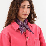 Last Chance Textiles Accessories Scarves Cotton Daisy Bandana Plum