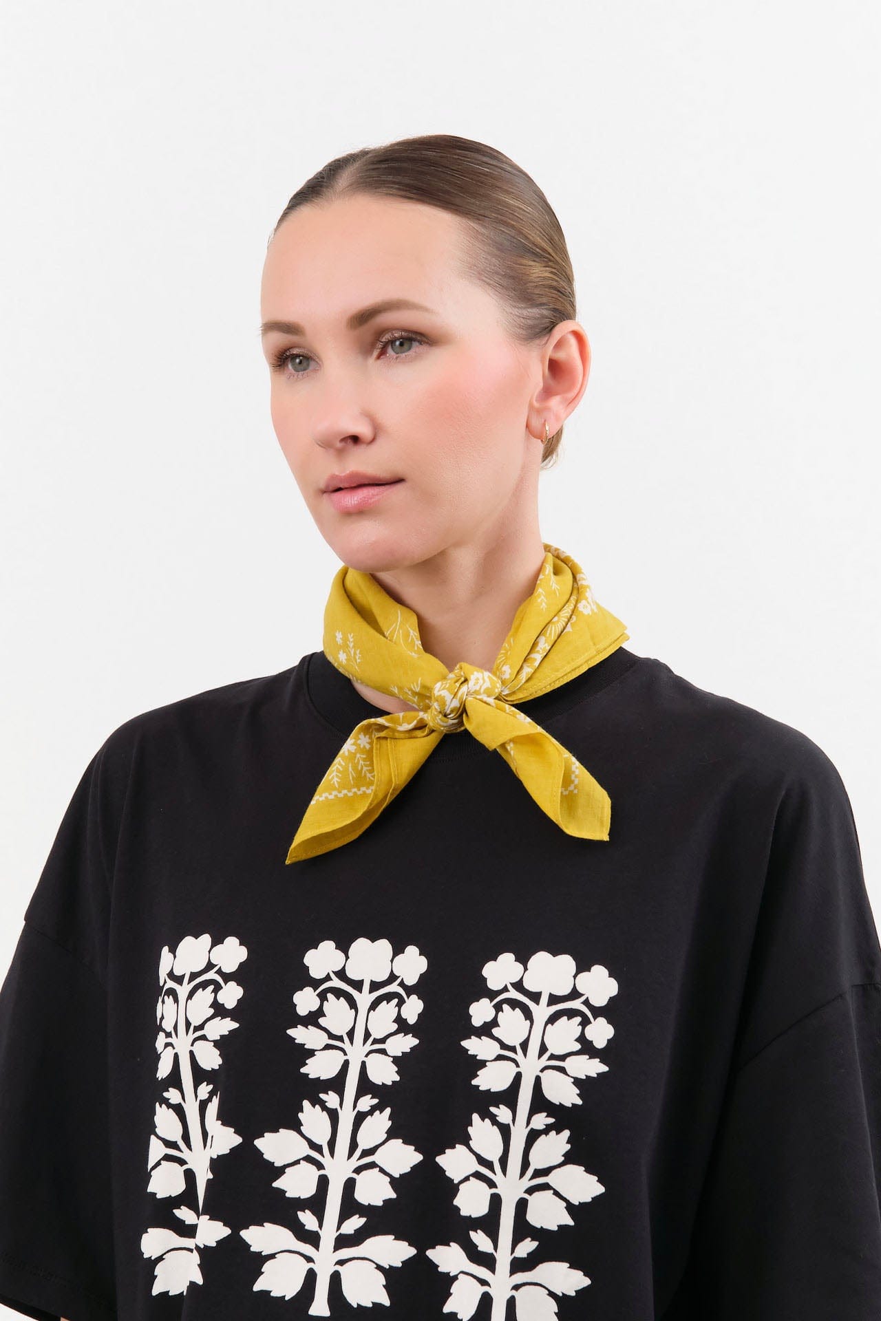 Last Chance Textiles Accessories Scarves Cotton Field Bandana in Chartreuse Chartreuse