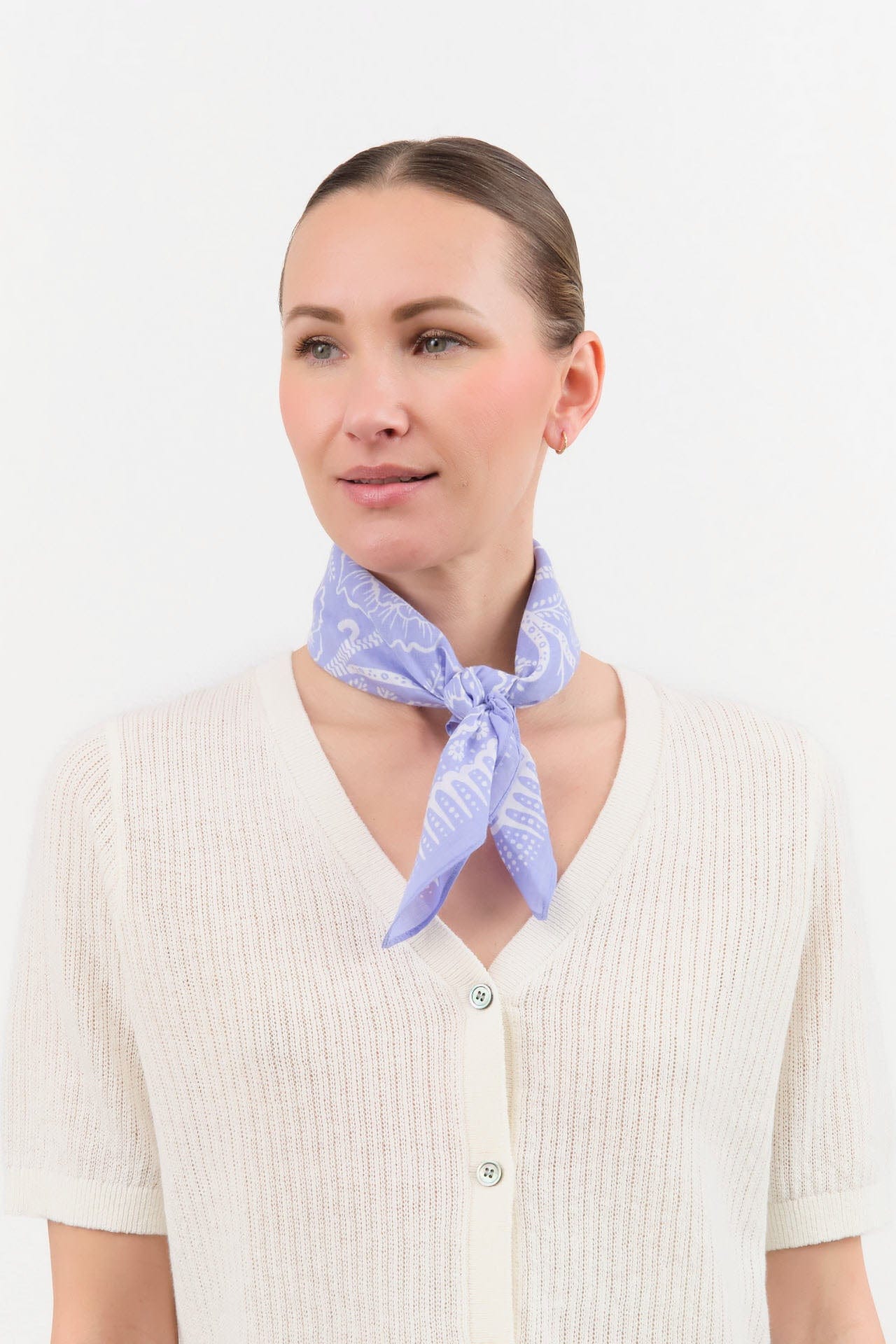 Last Chance Textiles Accessories Bandanas Cotton Ramble Bandana in Periwinkle Periwinkle