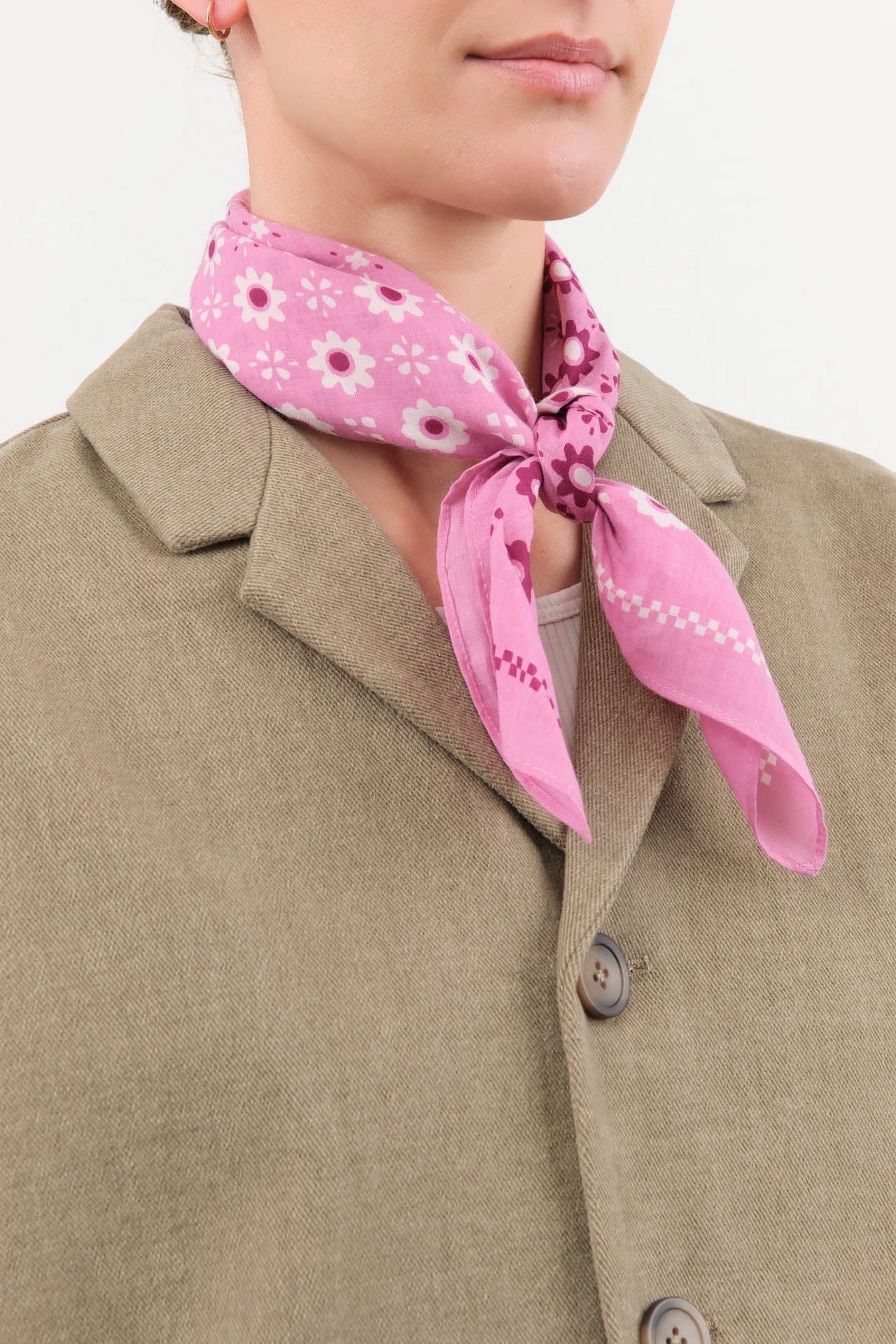 Last Chance Textiles Accessories Scarves Cotton Switcheroo Bandana in Sorbet Sorbet