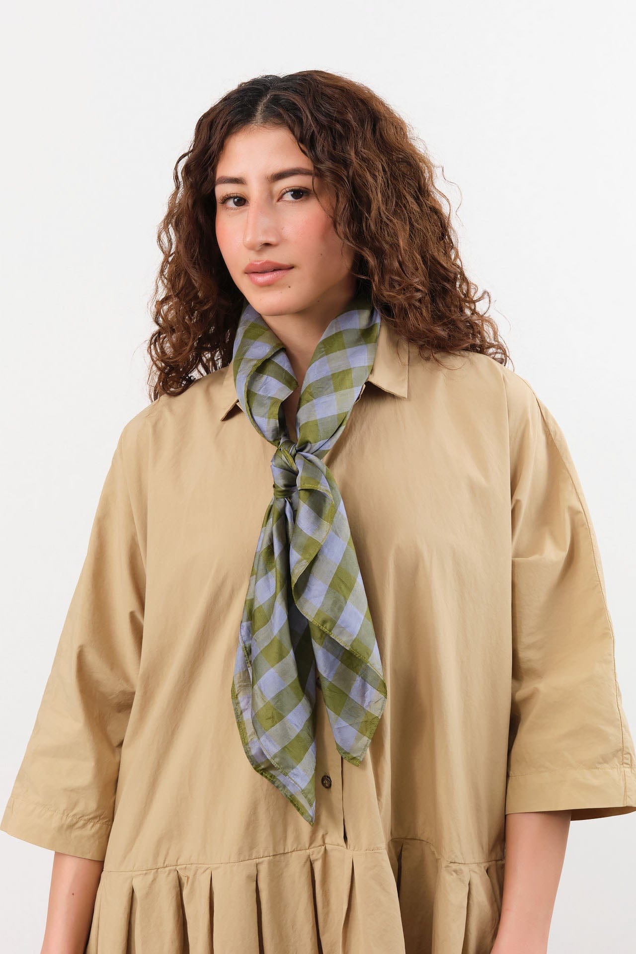 Last Chance Textiles Accessories Scarves Light Silk Cowboy Scarf in Gutherie in Forest Gutherie in Forest