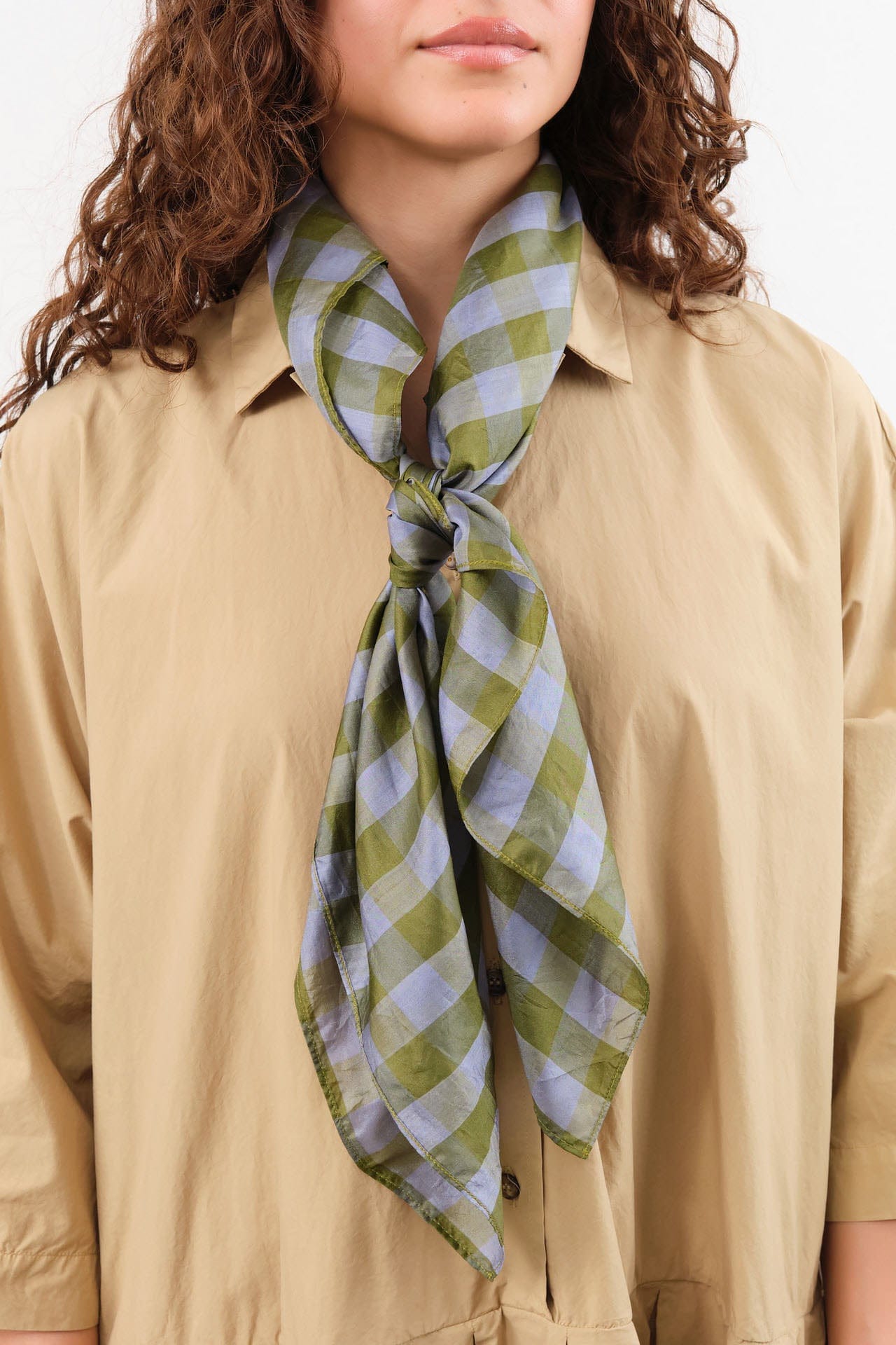 Last Chance Textiles Accessories Scarves Light Silk Cowboy Scarf in Gutherie in Forest Gutherie in Forest