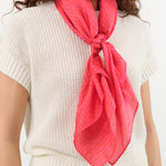 Last Chance Textiles Accessories Scarves Light Silk Cowboy Scarf in Janie in Hot Tamale Janie in Hot Tamale