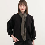 Last Chance Textiles Accessories Scarves Light Silk Cowboy Scarf in Janie in Midnight Janie in Midnight