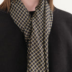 Last Chance Textiles Accessories Scarves Light Silk Cowboy Scarf in Janie in Midnight Janie in Midnight