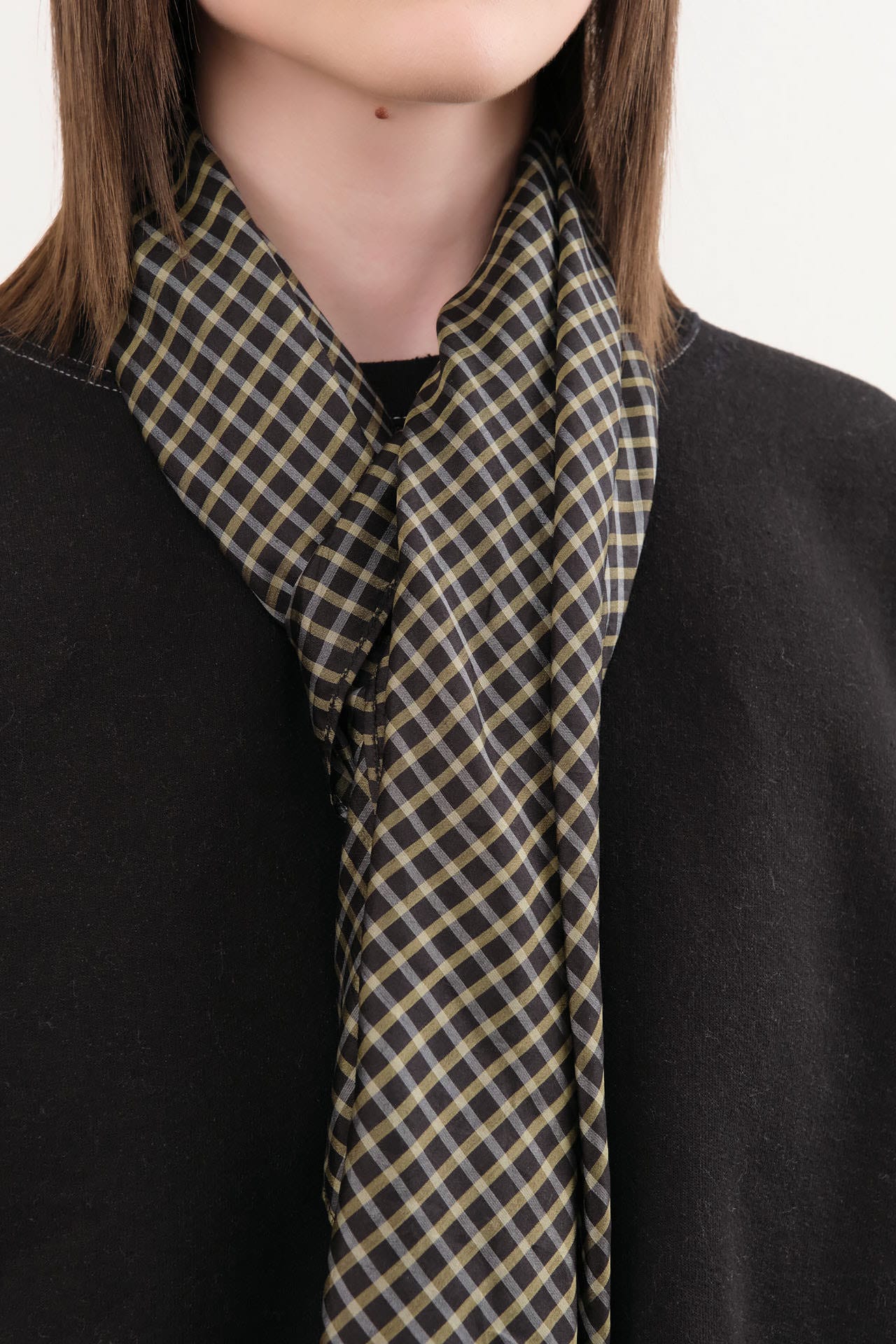 Last Chance Textiles Accessories Scarves Light Silk Cowboy Scarf in Janie in Midnight Janie in Midnight