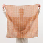 Last Chance Textiles Accessories Scarves Light Silk Cowboy Scarf in Odel in Tobacco Odel in Tobacco