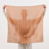 Last Chance Textiles Accessories Scarves Light Silk Cowboy Scarf in Odel in Tobacco Odel in Tobacco