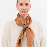 Last Chance Textiles Accessories Scarves Light Silk Cowboy Scarf in Odel in Tobacco Odel in Tobacco