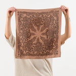 Last Chance Textiles Accessories Scarves Natural Dye Silk Bandana in Brazil Nut Brown Brazil Nut Brown