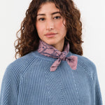 Last Chance Textiles Accessories Scarves Natural Dye Silk Bandana in Viola Viola