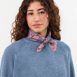 Last Chance Textiles Accessories Scarves Natural Dye Silk Bandana in Viola Viola
