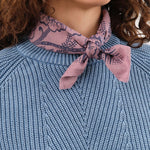 Last Chance Textiles Accessories Scarves Natural Dye Silk Bandana in Viola Viola