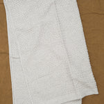 Lattice Cotton/Linen Bath Towel in Ice Grey