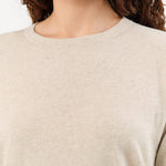 Lauren Manoogian Apparel Womens Blouses Askew Tee in Flax