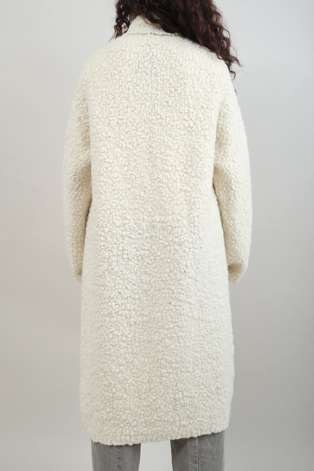 Long Knitted Alpaca and Wool Berber Coat 