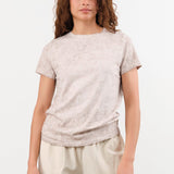 Lauren Manoogian Apparel Womens Tees Bias Baby Tee in Bark Crackle