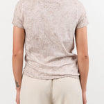 Lauren Manoogian Apparel Womens Tees Bias Baby Tee in Bark Crackle