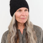 Lauren Manoogian Accessories Hats Brushed Beanie in Black Black