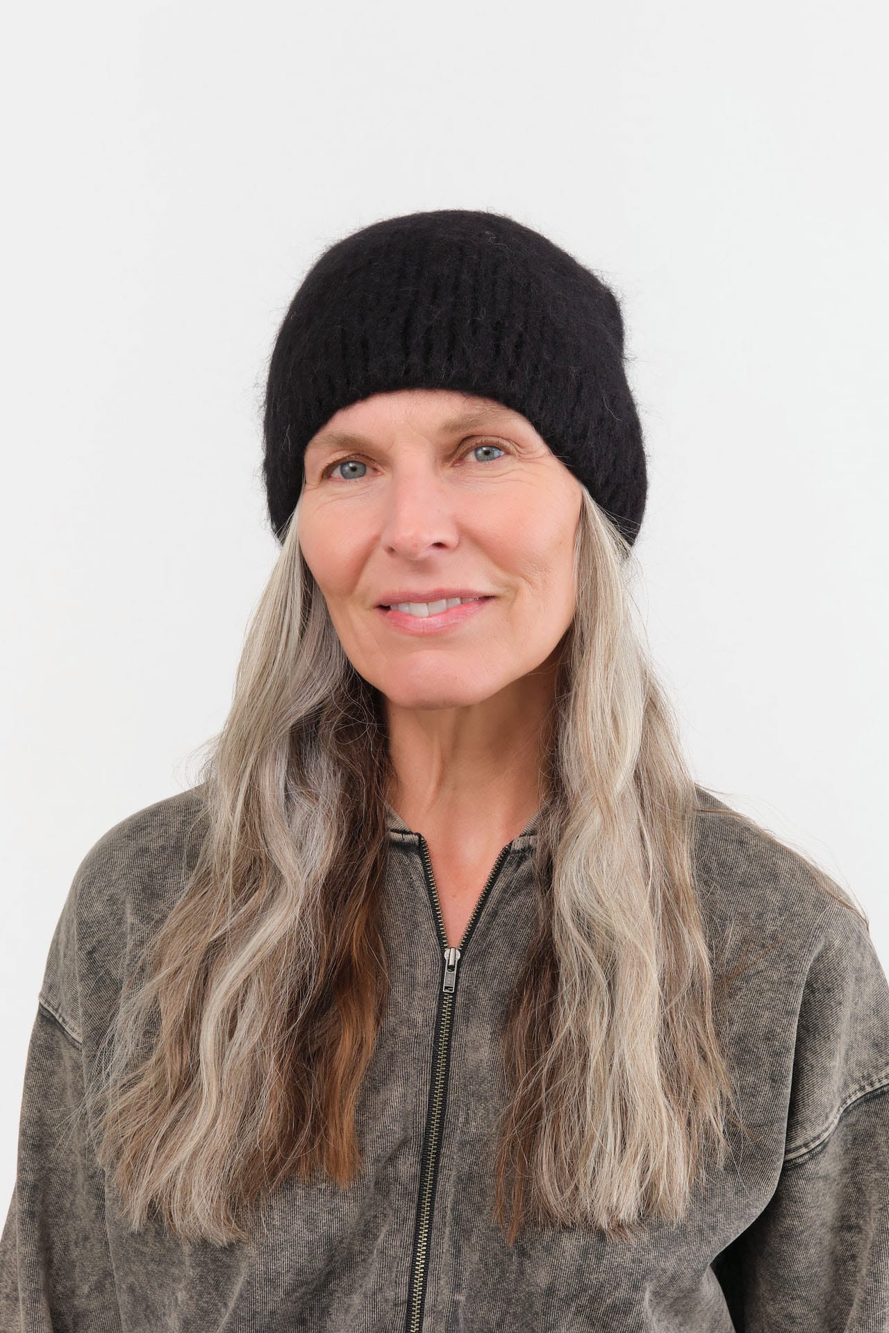 Lauren Manoogian Accessories Hats Brushed Beanie in Black Black