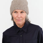 Lauren Manoogian Accessories Hats Brushed Beanie in Grey Melange Grey Melange