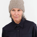 Lauren Manoogian Accessories Hats Brushed Beanie in Grey Melange Grey Melange