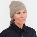 Lauren Manoogian Accessories Hats Brushed Beanie in Grey Melange Grey Melange