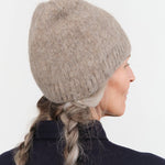 Lauren Manoogian Accessories Hats Brushed Beanie in Grey Melange Grey Melange