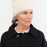 Lauren Manoogian Accessories Hats Brushed Beanie in Raw White Raw White