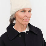 Lauren Manoogian Accessories Hats Brushed Beanie in Raw White Raw White