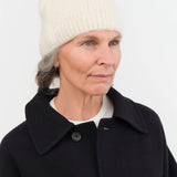 Lauren Manoogian Accessories Hats Brushed Beanie in Raw White Raw White
