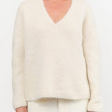 Lauren Manoogian Apparel Womens Sweaters Brushed V Neck