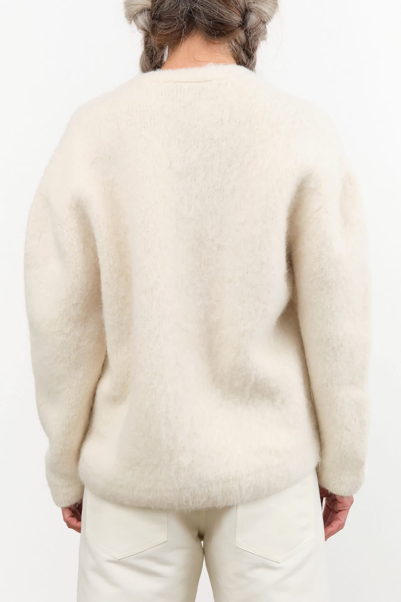 Lauren Manoogian Apparel Womens Sweaters Brushed V Neck
