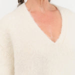 Lauren Manoogian Apparel Womens Sweaters Brushed V Neck