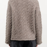 Lauren Manoogian Apparel Womens Sweaters Cable Crewneck