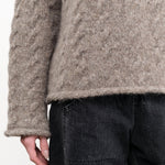 Lauren Manoogian Apparel Womens Sweaters Cable Crewneck