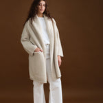 Lauren Manoogian Apparel Womens Outerwear Capote Coat in Antique Melange
