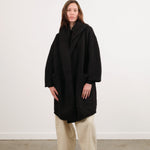 Lauren Manoogian Apparel Womens Sweaters Capote Coat in Black