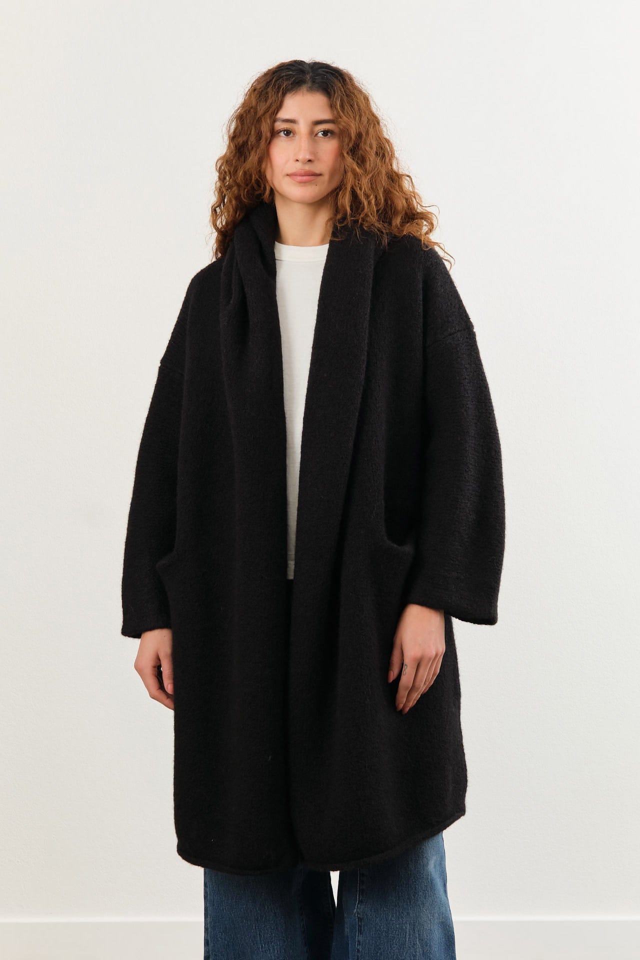 Lauren Manoogian Apparel Womens Outerwear Capote Coat in Black
