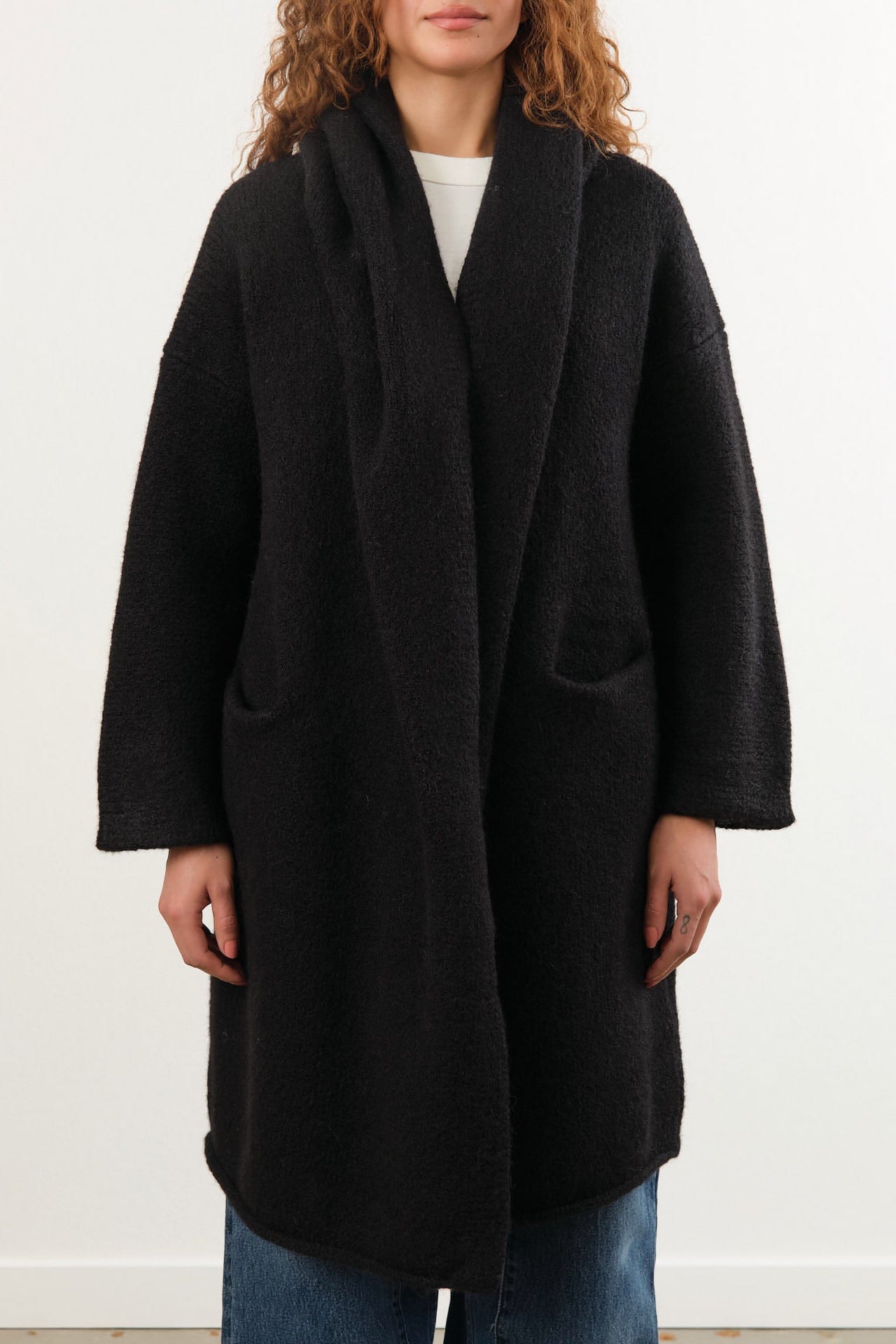 Lauren Manoogian Apparel Womens Outerwear Capote Coat in Black