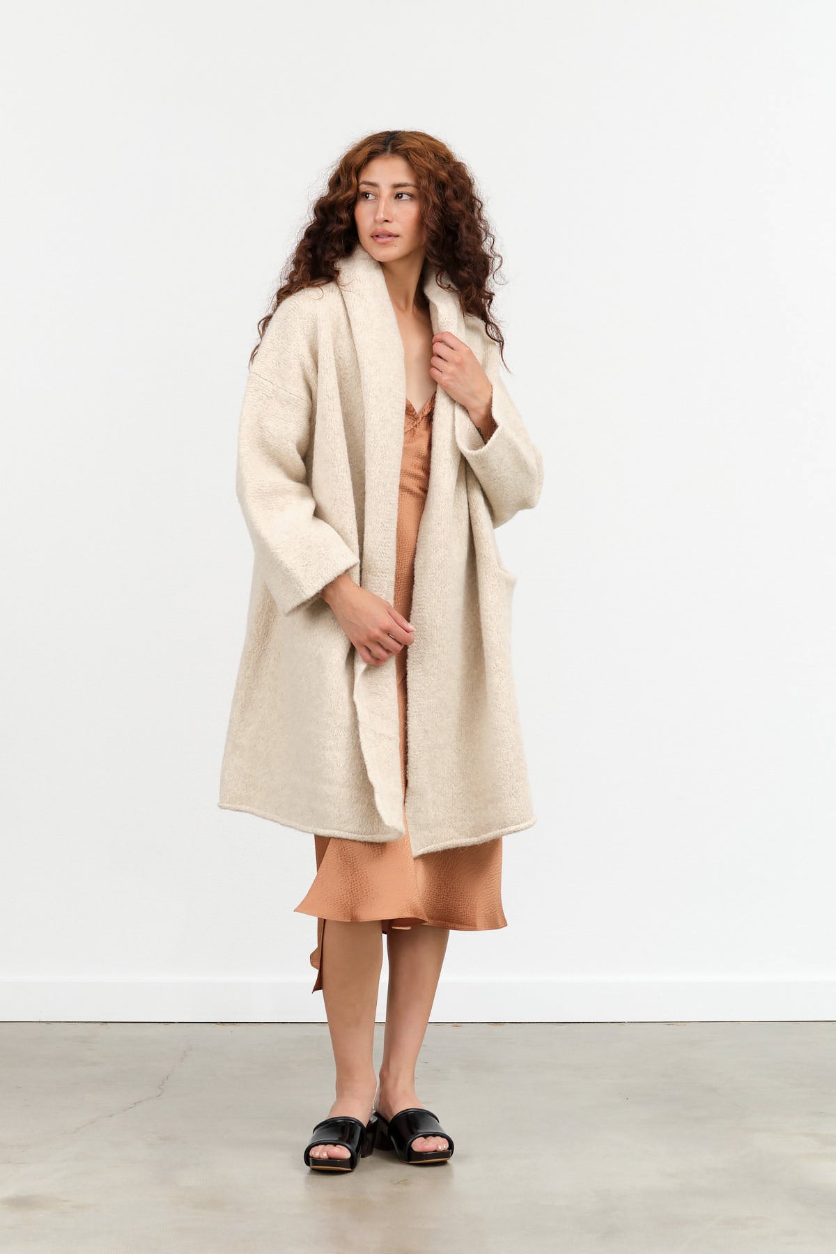 Lauren Manoogian Capote Coat in Ecru