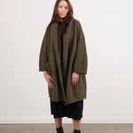 Lauren Manoogian Apparel Womens Sweaters Capote Coat in Olive