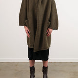 Lauren Manoogian Apparel Womens Sweaters Capote Coat in Olive