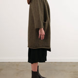 Lauren Manoogian Apparel Womens Sweaters Capote Coat in Olive