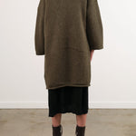 Lauren Manoogian Apparel Womens Sweaters Capote Coat in Olive