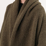 Lauren Manoogian Apparel Womens Sweaters Capote Coat in Olive