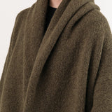 Lauren Manoogian Apparel Womens Sweaters Capote Coat in Olive